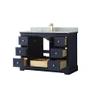 Wyndham Collection Avery 48" Free Standing Single Basin Vanity Set with Cabinet and Marble Vanity Top