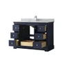 Wyndham Collection Avery 48" Free Standing Single Basin Vanity Set with Cabinet and Marble Vanity Top