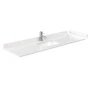 Wyndham Collection Beckett 66" Free Standing Single Basin Vanity Set with Cabinet and Cultured Marble Vanity Top