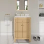 Wyndham Collection Pendry 24" Free Standing Single Basin Vanity Set with Cabinet and Cultured Marble Vanity Top