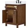 Wyndham Collection Pendry 24" Free Standing Single Basin Vanity Set with Cabinet and Cultured Marble Vanity Top