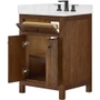 Wyndham Collection Pendry 24" Free Standing Single Basin Vanity Set with Cabinet and Cultured Marble Vanity Top