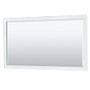 Wyndham Collection Deborah 60" Free Standing Single Basin Vanity Set with Cultured Marble Vanity Top and Framed Mirror