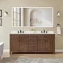 Wyndham Collection Pendry 72" Free Standing Double Basin Vanity Set with Cabinet and Quartz Vanity Top