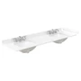 Wyndham Collection Palmilla 72" Free Standing Double Basin Vanity Set with Cabinet and Cultured Marble Vanity Top