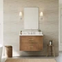 Wyndham Collection Isola WM 36" Wall Mounted Single Basin Vanity Set with Cabinet and Quartz Vanity Top