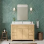 Wyndham Collection Rian 48" Free Standing Single Basin Vanity Set with Cabinet and Quartz Vanity Top