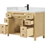Wyndham Collection Rian 48" Free Standing Single Basin Vanity Set with Cabinet and Quartz Vanity Top