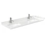 Wyndham Collection Beckett 60" Free Standing Double Basin Vanity Set with Wood Cabinet and Cultured Marble Vanity Top