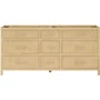 Wyndham Collection Isola 72" Double Free Standing Vanity Cabinet Only - Less Vanity Top