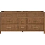 Wyndham Collection Isola 72" Double Free Standing Vanity Cabinet Only - Less Vanity Top