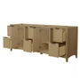 Wyndham Collection Palmilla 84" Double Free Standing Vanity Cabinet Only - Less Vanity Top