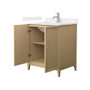 Wyndham Collection Elan 30" Free Standing Single Basin Vanity Set with Cabinet and Cultured Marble Vanity Top