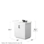 Wyndham Collection Miranda 30" Free Standing Single Basin Vanity Set with Cabinet and Quartz Vanity Top