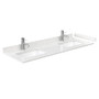 Wyndham Collection Palmilla 60" Free Standing Double Basin Vanity Set with Cabinet and Cultured Marble Vanity Top
