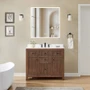 Wyndham Collection Pendry 42" Free Standing Single Basin Vanity Set with Cabinet and Quartz Vanity Top