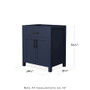 Wyndham Collection Beckett 30" Single Free Standing Vanity Cabinet Only - Less Vanity Top