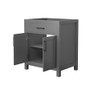Wyndham Collection Beckett 30" Single Free Standing Vanity Cabinet Only - Less Vanity Top