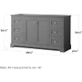 Wyndham Collection Avery 60" Single Free Standing Vanity Cabinet Only - Less Vanity Top