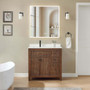 Wyndham Collection Pendry 36" Free Standing Single Basin Vanity Set with Cabinet and Quartz Vanity Top
