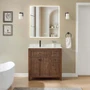 Wyndham Collection Pendry 36" Free Standing Single Basin Vanity Set with Cabinet and Quartz Vanity Top