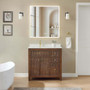 Wyndham Collection Pendry 36" Free Standing Single Basin Vanity Set with Cabinet and Quartz Vanity Top