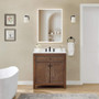 Wyndham Collection Pendry 30" Free Standing Single Basin Vanity Set with Cabinet and Quartz Vanity Top