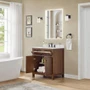 Wyndham Collection Pendry 30" Free Standing Single Basin Vanity Set with Cabinet and Quartz Vanity Top