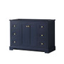Wyndham Collection Avery 48" Single Free Standing Vanity Cabinet Only - Less Vanity Top