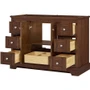 Wyndham Collection Avery 48" Single Free Standing Vanity Cabinet Only - Less Vanity Top