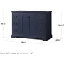 Wyndham Collection Avery 48" Single Free Standing Vanity Cabinet Only - Less Vanity Top