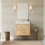 Wyndham Collection Isola WM 30" Wall Mounted Single Basin Vanity Set with Cabinet and Quartz Vanity Top