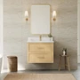 Wyndham Collection Isola WM 30" Wall Mounted Single Basin Vanity Set with Cabinet and Quartz Vanity Top