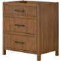 Wyndham Collection Isola 30" Single Free Standing Vanity Cabinet Only - Less Vanity Top