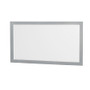 Wyndham Collection Sheffield 60" Free Standing Double Basin Vanity Set with Cabinet, Marble Vanity Top, and Framed Mirror