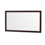 Wyndham Collection Sheffield 60" Free Standing Double Basin Vanity Set with Cabinet, Marble Vanity Top, and Framed Mirror