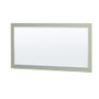 Wyndham Collection Sheffield 60" Free Standing Double Basin Vanity Set with Cabinet, Marble Vanity Top, and Framed Mirror