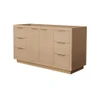 Wyndham Collection Maroni 60" Single Free Standing Vanity Cabinet Only - Less Vanity Top