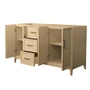 Wyndham Collection Elan 59" Double Free Standing Vanity Cabinet Only - Less Vanity Top