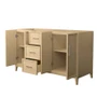 Wyndham Collection Elan 59" Double Free Standing Vanity Cabinet Only - Less Vanity Top