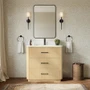 Wyndham Collection Francesca 36" Free Standing Single Basin Vanity Set with Cabinet and Quartz Vanity Top