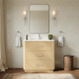 Wyndham Collection Francesca 36" Free Standing Single Basin Vanity Set with Cabinet and Quartz Vanity Top