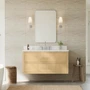 Wyndham Collection Isola WM 48" Wall Mounted Single Basin Vanity Set with Cabinet and Quartz Vanity Top