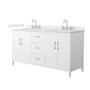 Wyndham Collection Elan 66" Free Standing Double Basin Vanity Set with Cabinet and Quartz Vanity Top