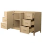 Wyndham Collection Elan 59" Single Free Standing Vanity Cabinet Only - Less Vanity Top