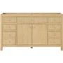 Wyndham Collection Rian 60" Single Free Standing Vanity Cabinet Only - Less Vanity Top