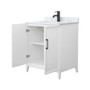 Wyndham Collection Elan 30" Free Standing Single Basin Vanity Set with Cabinet and Marble Vanity Top