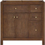 Wyndham Collection Pendry 35" Single Free Standing Vanity Cabinet Only - Less Vanity Top