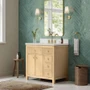 Wyndham Collection Rian 36" Free Standing Single Basin Vanity Set with Cabinet and Quartz Vanity Top