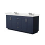 Wyndham Collection Miranda 72" Free Standing Double Basin Vanity Set with Cabinet and Quartz Vanity Top